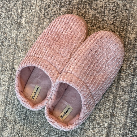 dearfoams Shoes - Dearfoams Soft Pink Kids Slippers
